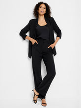 Load image into Gallery viewer, These versatile pants are perfect for dressing up or down, offering workday sophistication and weekend comfort. They feature a relaxed fit from the hip into a fashionable wide-leg silhouette, sit at the waist, and include a fly front with hook and bar closure. Equipped with slash and welt pockets, they provide ample space for all your essentials.