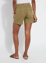 Load image into Gallery viewer, Stylish and versatile, the Lysse Amira Denim Short is a 6 -inch inseam denim short designed for both comfort and sophistication. Featuring Lyssé Fit 360° Smoothing, these shorts provide 4-way stretch for ease of movement while maintaining a flattering silhouette. The concealed patented waistband ensures a seamless look, while the denim fabric offers durability and softness.