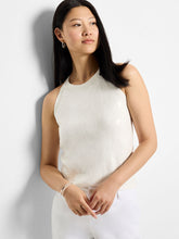Load image into Gallery viewer, The Anytime Sequin Sweater Tank by Nic & Zoe is a chic and versatile sleeveless top designed for effortless elegance. It features a crew neckline, straight hem, and pullover construction, making it easy to wear for various occasions. The knit sequin fabrication adds a touch of shimmer, perfect for dressing up or down and perfect on its own or under a jacket.