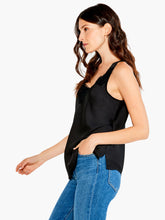 Load image into Gallery viewer, Introducing our latest must-have: the lace camisole. Its design is sleek, its structure impeccable, and its material ultra-soft. It is thoughtfully designed with convenient, bra-friendly straps to simplify your routine. The delicate, feminine lace trim at the v-neckline makes it perfect for layering under any outfit. It's the subtle touch of lace that enhances every ensemble, making it our go-to piece under sweaters, cardigans, and jackets this season.