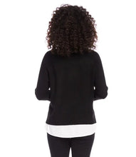 Load image into Gallery viewer, This turtleneck sweater boasts an ingenious design that gives the appearance of wearing multiple layers, offering a sleek and put-together look without the added bulk. Stay stylish and cozy in this versatile piece.