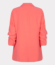 Load image into Gallery viewer, Go for a stylish and modern look with our "Blazer City" with smocked sleeves. The contemporary fit and timeless design make this blazer perfect for a variety of occasions. Wear it with slacks for a business look or with jeans for a more casual look.