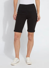 Load image into Gallery viewer, The Lyssé Boyfriend Short is a stylish and comfortable denim short designed for a relaxed yet polished look. Crafted with Lyssé Fit 360° Smoothing technology, these shorts offer 4-way stretch for ultimate flexibility and comfort. The concealed patented waistband ensures a flattering fit, while the slightly relaxed thigh provides ease of movement.