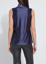 Load image into Gallery viewer, Branca Halter Draped Top in Indigo Shade - Lysse 20-3654-M3
