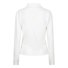 Load image into Gallery viewer, Our Blenda turtleneck is an exquisite piece featuring a delicate burnout animal print. Elegantly draped from the shoulder to the waist, it serves as a sophisticated foundation over slacks or chic skirts. 
