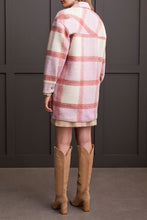 Load image into Gallery viewer, Envelop yourself in cozy warmth and flaunt your fashion sense with our Briley Shacket in a striking orchid hue. Its button-front and elongated design guarantee coverage against the brisk winds.