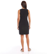 Load image into Gallery viewer, This dress blends timeless elegance with modern style in a sleeveless design that suits any occasion. You can wear it alone on sunny days or pair it with a cozy jacket on cooler ones. From cocktail parties to workdays to weekend brunches, this dress fits your every need.