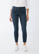 Load image into Gallery viewer, Discover our top-selling Christina slim ankle jeans, featuring a chic cut hem. Crafted with more than 30% recycled fibers, these jeans are not only visually appealing but also kind to the planet!