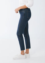 Load image into Gallery viewer, Discover our top-selling Christina slim ankle jeans, featuring a chic cut hem. Crafted with more than 30% recycled fibers, these jeans are not only visually appealing but also kind to the planet!