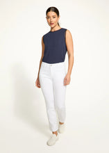 Load image into Gallery viewer, Designed to deliver a flattering mid-rise fit, the Christina Straight Leg Denim, offers comfort and style in equal measure. Crafted with a premium blend of fabrics, these jeans provide a hint of stretch, ensuring ease of movement while maintaining shape. Versatile and chic, they’re a perfect choice for casual outings or dressing up with a tailored blouse. A true wardrobe staple that will never go out of fashion.