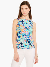 Load image into Gallery viewer, The bright burst of tropical colors on this casual top makes any day look like a vacation and feel like one too: the texture is super drapey with a slight stretch, gentle as a tropical breeze. With a regular fit and a hem designed to sit at the hip.