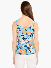 Load image into Gallery viewer, The bright burst of tropical colors on this casual top makes any day look like a vacation and feel like one too: the texture is super drapey with a slight stretch, gentle as a tropical breeze. With a regular fit and a hem designed to sit at the hip.