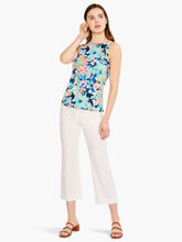 Load image into Gallery viewer, The bright burst of tropical colors on this casual top makes any day look like a vacation and feel like one too: the texture is super drapey with a slight stretch, gentle as a tropical breeze. With a regular fit and a hem designed to sit at the hip.
