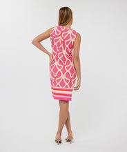 Load image into Gallery viewer, The EsQualo Danna Dress Beads Disco Spark, is a stunning dress designed to bring elegance and sparkle to your wardrobe. Featuring intricate bead embellishments at the neckline, this dress is perfect for special occasions or adding a touch of glamour to everyday wear.