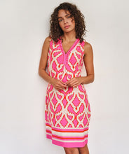 Load image into Gallery viewer, The EsQualoDanna Dress Beads Disco Spark, is a stunning dress designed to bring elegance and sparkle to your wardrobe. Featuring intricate bead embellishments at the neckline, this dress is perfect for special occasions or adding a touch of glamour to everyday wear.