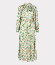 Load image into Gallery viewer, Achieve a stunning spring aesthetic with this exquisite long dress. Showcasing an ethnic print in charming pastel shades, this dress can be paired with either a sandal or sneaker for a versatile look suitable for any event