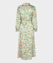 Load image into Gallery viewer, Achieve a stunning spring aesthetic with this exquisite long dress. Showcasing an ethnic print in charming pastel shades, this dress can be paired with either a sandal or sneaker for a versatile look suitable for any event