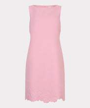 Load image into Gallery viewer, Pink dress with scalloped hem on a white background.