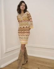 Load image into Gallery viewer, Elevate your wardrobe with the EsQualo Dreamstory Dress, a stunning addition to our spring/summer collection. This elegant dress features exquisite beaded detailing that adds a touch of glamour, making it perfect for both casual outings and special occasions. Its versatile design ensures a flattering fit while offering exceptional comfort.