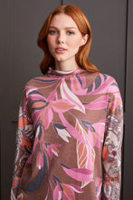 Load image into Gallery viewer, This long-sleeve top makes a bold statement with its eye-catching print that holds attention throughout the day. Its casual dropped shoulders, relaxed fit, and soft hatchi fabric ensure enduring comfort and significant style points.