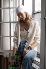 Load image into Gallery viewer, The Edith Rectangle Pendant Necklace offers classic, high-end glam. Crafted with a plated brass base metal and shimmering crystals, it's a statement piece that will elevate any look. With a 3" extension, this necklace is perfect for those looking to add a touch of runway-inspired flair to their wardrobe--without leaving the house. Color- Antique silver, clear. High quality crystals. Antique silver plating over brass. Length- 18 inches with 3 inch extension.