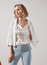 Load image into Gallery viewer, The Elera Linen Mesh Cardigan is your go-to layer for effortless style. Light and breathable, this off-white beauty is perfect for casual days and dressier moments alike. Its airy linen mesh fabric keeps things cool while adding a subtle touch of texture.