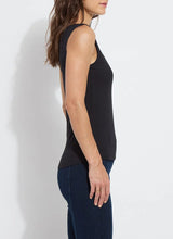 Load image into Gallery viewer, Constructed from COOL-FRESH™ ECO Jersey, the Evie Scoop Neck Tank features a wide, modern strap and a U-shape neckline, providing full coverage while keeping you cool and dry. Its double-self front and single layer back ensure opacity, and its sustainable design using recycled plastic bottle fibers makes it a conscious choice. Wear this versatile piece with jeans, shorts, or skirts for a stylish everyday look.