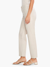 Load image into Gallery viewer, Made from 100% vegan leather, pair this pair with the matching top or add it directly to your favorite elevated outfit. A straight leg fit that's slim through the hip and thigh and straight all the way to the cuff at the ankle. Sits slightly below the waist and with a button closure above the fly. With functional slash pockets too! Color-Cobblestone; Light sand color. Straight leg. Ankle length. Sits slightly below waist front rise 11 1/8." Fly front with button closure. Slash pockets.