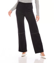 Load image into Gallery viewer, Expertly crafted with soft faux suede material, our Faux Suede Stitch Pants offer a touch of luxury and comfort. The contrast stitch design elevates the stylish look, while the raw hem adds a trendy touch. Experience the perfect blend of fashion and functionality with these pants.