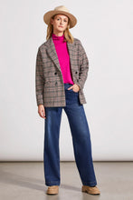 Load image into Gallery viewer, This top stands out for its versatile style and comfort. The soft, stretchy French terry knit fabric, combined with a mock neckline and elbow-length sleeves, provides perfect details. It's ideal for wearing on its own or for layering under a preferred blazer or jacket.