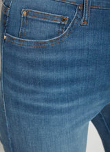 Load image into Gallery viewer, The premium denim of Lysse's "Holding Power" collection is expertly designed by ISKO, one of the world's top denim producers. Crafted with advanced technology and a deep commitment to sustainability, this two-way stretch, woven fabric effortlessly molds to any body shape for ultimate comfort and style.