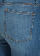 Load image into Gallery viewer, The premium denim of Lysse's "Holding Power" collection is expertly designed by ISKO, one of the world's top denim producers. Crafted with advanced technology and a deep commitment to sustainability, this two-way stretch, woven fabric effortlessly molds to any body shape for ultimate comfort and style.