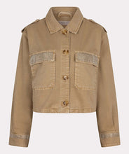 Load image into Gallery viewer, Add an edgy yet versatile piece to your wardrobe with the Wana Wide Studs Jean Jacket by EsQualo. This classic denim jacket is elevated with stylish studded details, making it a perfect choice for casual and trendy looks. Designed for comfort and durability, it pairs effortlessly with jeans, skirts, or dresses to create the ultimate chic ensemble. Ideal for layering during any season, this jacket is a must-have for those who love timeless fashion with a contemporary twist.