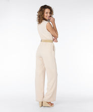 Load image into Gallery viewer, Final Sale Johana Jumpsuit Fancy Crinkle in Light Sand - EsQualo SP2430019