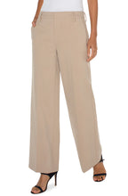 Load image into Gallery viewer, Our best-selling Kelsey Knit Trouser now comes in color biscuit tan with a wide leg silhouette! Dress these up with a fitted blazer or pair with sneakers and a tee for an elevated casual look!