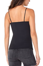 Load image into Gallery viewer, KACIE KNIT CAMISOLE TOP BLACK -LIVERPOOL LOS ANGELES