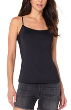 Load image into Gallery viewer, KACIE KNIT CAMISOLE TOP BLACK -LIVERPOOL LOS ANGELES