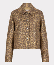 Load image into Gallery viewer, Leopard print jacket against a light gray background.
