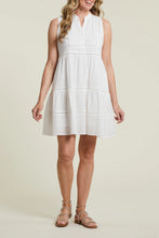 Load image into Gallery viewer, Upgrade your summer wardrobe with this elegant sleeveless dress featuring functional pockets for effortless style and convenience. Designed with lightweight, breathable fabric, this classic white dress is perfect for warm-weather fashion and versatile enough for casual wear or evening outings.