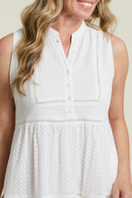 Load image into Gallery viewer, Upgrade your summer wardrobe with this elegant sleeveless dress featuring functional pockets for effortless style and convenience. Designed with lightweight, breathable fabric, this classic white dress is perfect for warm-weather fashion and versatile enough for casual wear or evening outings.