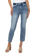 Load image into Gallery viewer, Experience effortless style with the Liv Non-Skinny Skinny in Santa Anita. This medium-wash design boasts a cut hem for a trendy touch. Dress it up or down by pairing it with a blouse or sweater for a versatile day-to-night look.