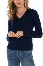 Load image into Gallery viewer, Discover this stylish and classy v-neck collared sweater, ultimate solution to your fashion needs. This elegant sweater boasts a super-soft texture and chic ribbed detailing. A perfect addition to your wardrobe, this sweater pairs beautifully with everything from denim to dress pants.
