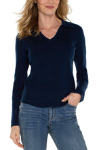 Load image into Gallery viewer, Discover this stylish and classy v-neck collared sweater, ultimate solution to your fashion needs. This elegant sweater boasts a super-soft texture and chic ribbed detailing. A perfect addition to your wardrobe, this sweater pairs beautifully with everything from denim to dress pants.