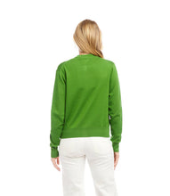 Load image into Gallery viewer, Wrap yourself in soft sophistication with the Karen Kane Long Sleeve Cardigan Sweater in Green. Designed for comfort and versatility, this lightweight knit cardigan features a relaxed fit and long sleeves, making it the perfect layering piece for any season. Ideal for casual outings, workdays, or evening wear, this versatile cardigan pairs beautifully with dresses, jeans, or tailored pants.