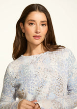Load image into Gallery viewer, Add a touch of shimmer to your wardrobe with this lightweight metallic printed sweater, perfect for those cool summer nights that require a subtle sparkle. Pairs beautifully with everything from denim to skirts.