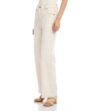 Load image into Gallery viewer, Indulge in the ultimate combination of comfort and fashion with these one-of-a-kind jeans, providing a sophisticated and modern appearance. Enhance your closet with a stylish five-pocket design and make a positive impact on the environment through the use of carefully chosen recycled materials. Color - Natural. Contrast stitching. 5 pockets. Inseam- 31 inches.