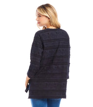 Load image into Gallery viewer, This lovely tunic is made from soft cotton and features intricate embroidery throughout, creating a textured addition to your spring wardrobe. The relaxed fit offers a casual yet sophisticated appearance, making it a timeless addition to elevate your style.