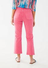 Load image into Gallery viewer, This vibrant and chic boot crop is perfect for adding a pop of color to your wardrobe. Whether you're dressing up for a night out or keeping it casual for a day out, the Olivia Boot Crop in Flamingo Pink is a perfect choice.