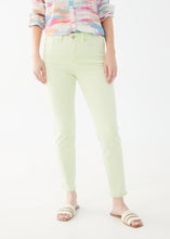 Load image into Gallery viewer, Step into a world of vibrant fashion with the FDJ French Dressing Olivia Slim Ankle Euro Twill in Mojito. This chic and comfortable pant is designed to turn heads and keep you feeling fabulous all day long. Crafted from luxurious Euro twill fabric, these pants offer a sleek, contoured fit that hugs your curves in all the right places.