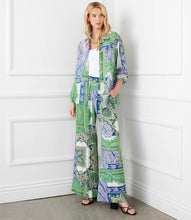 Load image into Gallery viewer, Celebrate the free-spirited style of bohemian-chic charm in these wide-leg pants. Crafted from soft viscose, they feature a lively paisley patch print, practical pockets, and a convenient elastic waist for maximum comfort.